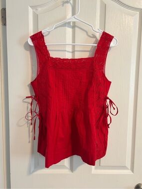 NWT Madewell Sophie Top Size Small Red